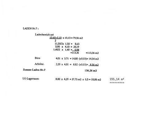 Nutzfläche Laden Nr. 7