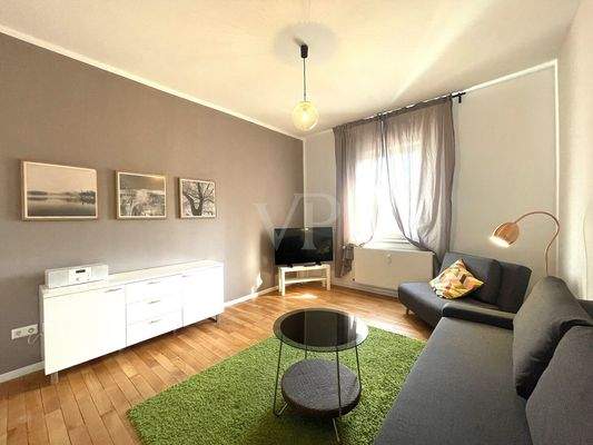 Wohnzimmer mit Schlafsofa Ferienwohnung