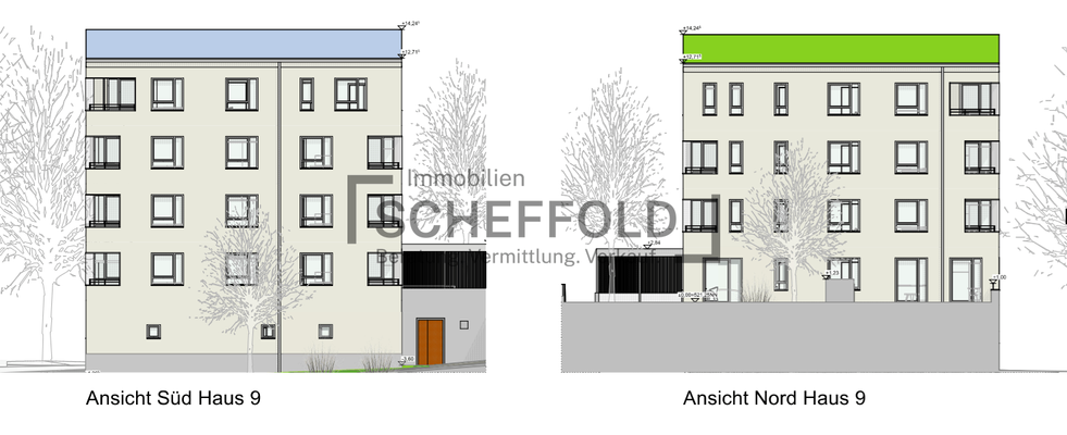 Ansicht Süd und Nord Haus 9