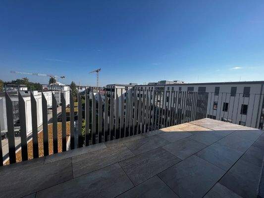 Freiblick über die Wohnanlage