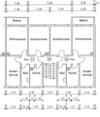 Grundriss der Wohnungen