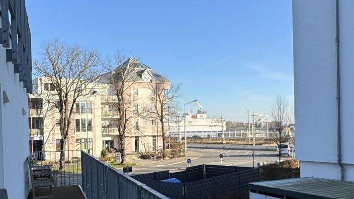 Blick auf die Schiffe