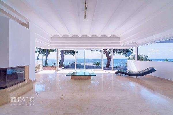 offener Wohnbereich - Meerblick & Kamin