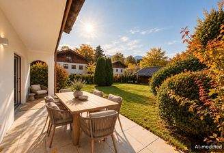 Traumhafte Süd-Terrasse - Einrichtungsvorschlag