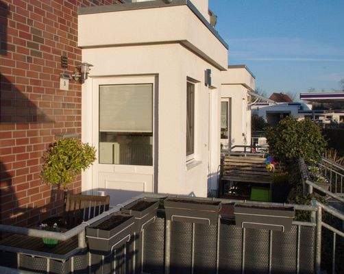 Kleine Terrasse Eingang