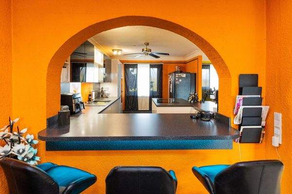 Esszimmer Tehke Blick in Küche