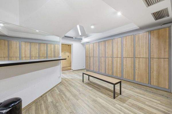 Die gepflegten Umkleiden 