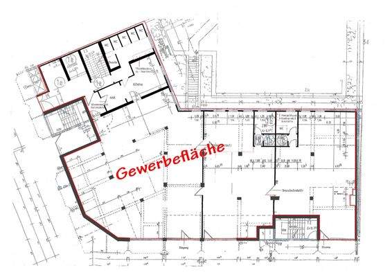 Erdgeschoss Gewerbefläche