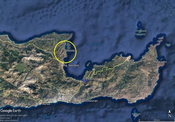 Kreta, Elounda: Baugrundstück mit Meerblick zu verkaufen