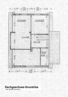 Dachgeschoss-Grundriss