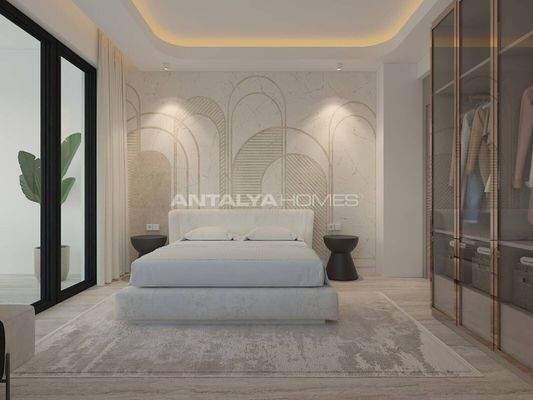 Flats in a Complex with Pool and Gym in Antalya Altıntaş