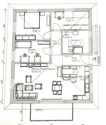 Grundriss Obergeschoss