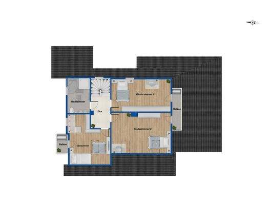 Grundriss Dachgeschoss