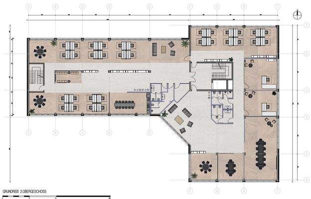 Grundriss EG 2. OG, Ausbaubeispiel