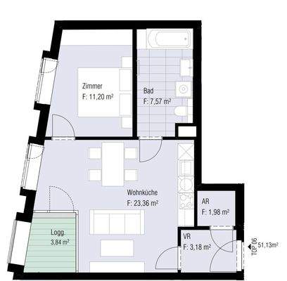 2-Zimmer Wohnung Top 14