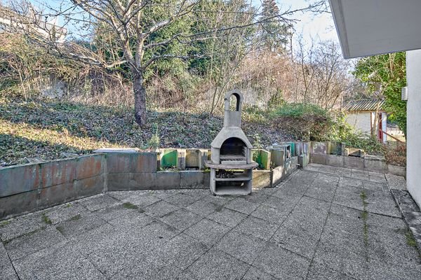 Terrasse Nordseite Eingangsbereich