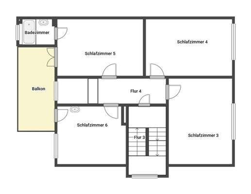 Grundriss Skizze 1. OG