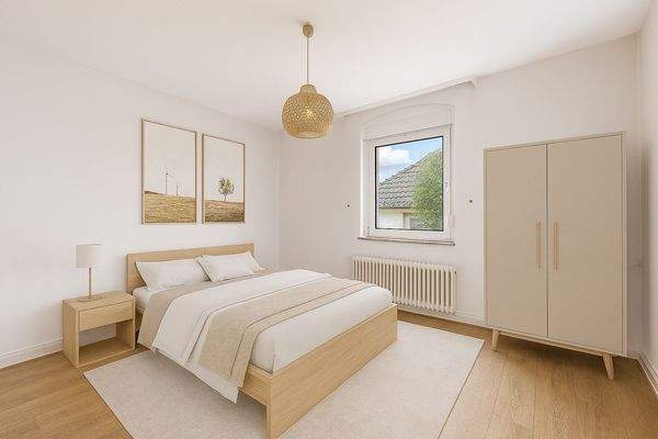 Visualisiertes Schlafzimmer OG