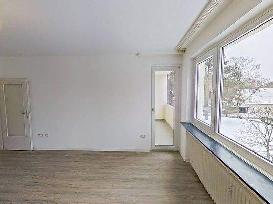 Ansicht II: Wohn- und Esszimmer