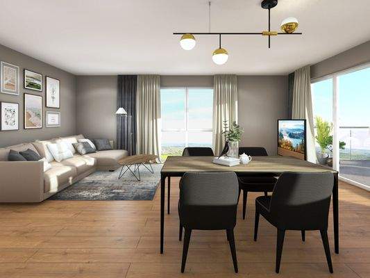 großzügiger Wohn-Essbereich