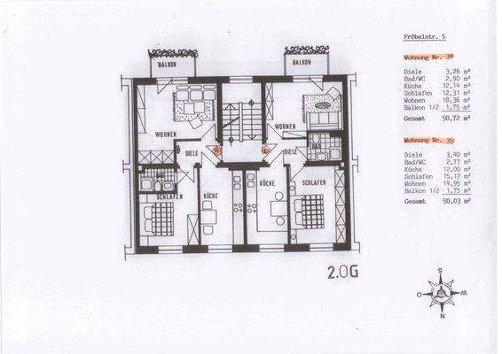 Fröbelstr.5 in 09126 Chemnitz Grundrisse WE34 und 