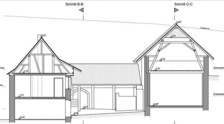 Alternativ  3 Sanierungsentwürfe oder als Neubau
