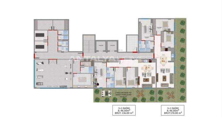 Apartments 200 M from the Kleopatra Beach in Alanya