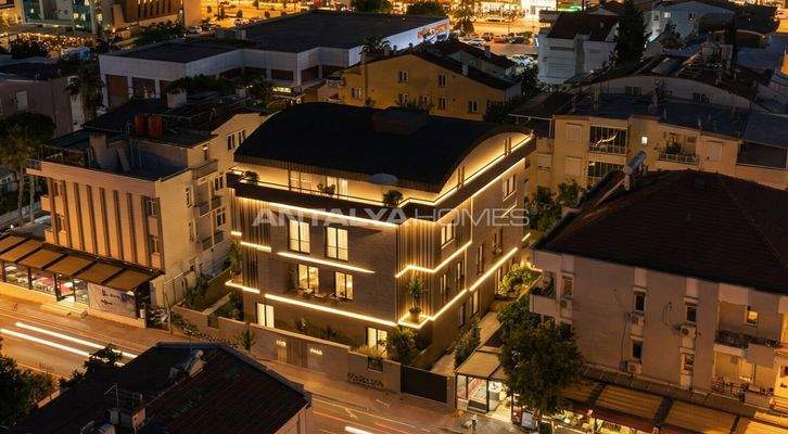 Apartments for Sale in a Project 400 M from the Sea in Lara Antalya