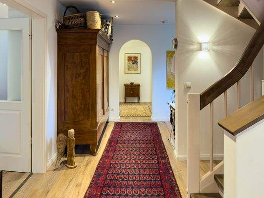 Flur mit Arbeitsbereich