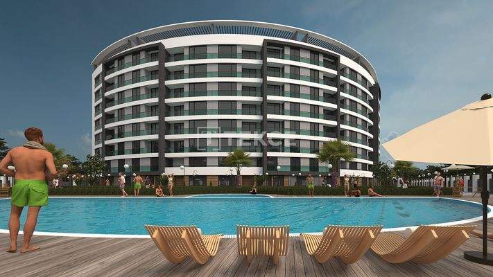 Sea View Apartments with Rich Amenities in Kepez Antalya