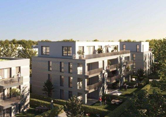 Haus 2 Perspektive Rückansicht Eschenpark