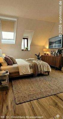 Schlafzimmer (Einrichtung KI-visualisiert)