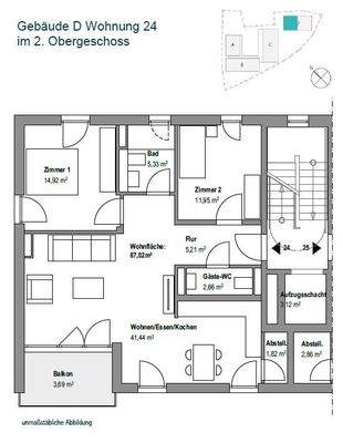 Grundriss Wohnung 24