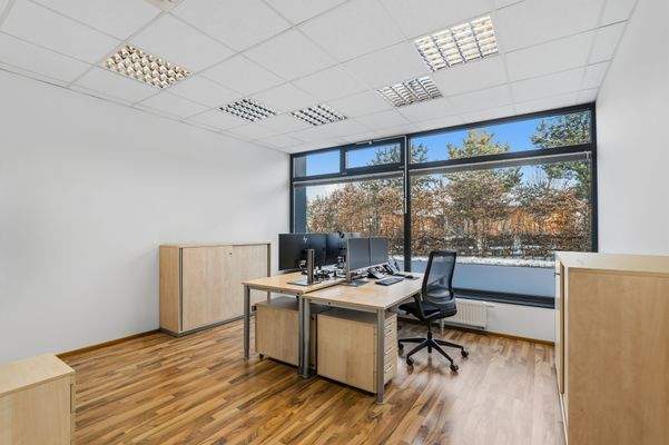 lichtdurchflutetes Büro