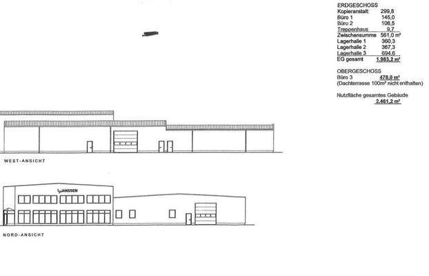 Ansichten & Flächenplan