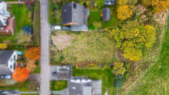 Blick auf das Grundstück