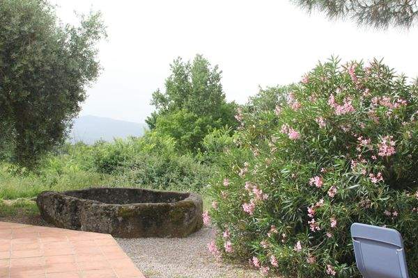 Wasserbecken am Haus