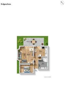 Grundriss EG möbliert