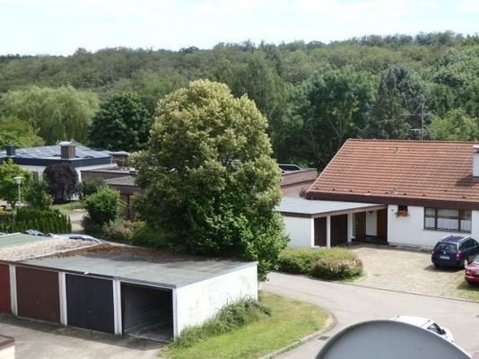 Freie Sicht von Balkon zum Schönbuch