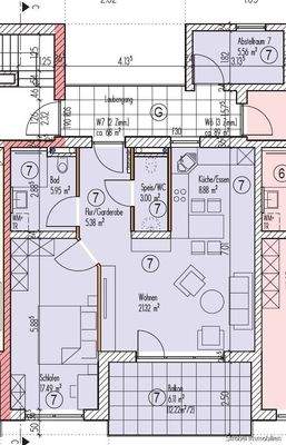 Grundriss Wohnung 7
