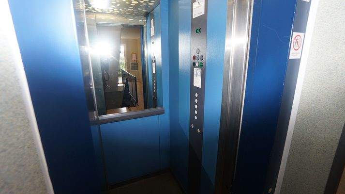der Aufzug ist auch schon da