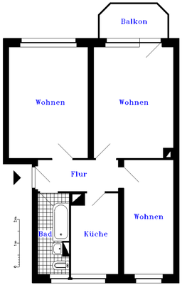 Wohnungsgrundriss