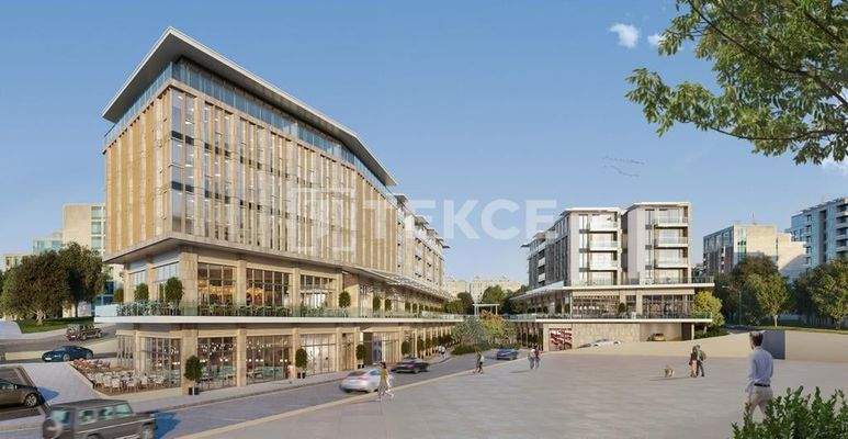 On-Site Flats with Pool and Security in Istanbul Kucukcekmece