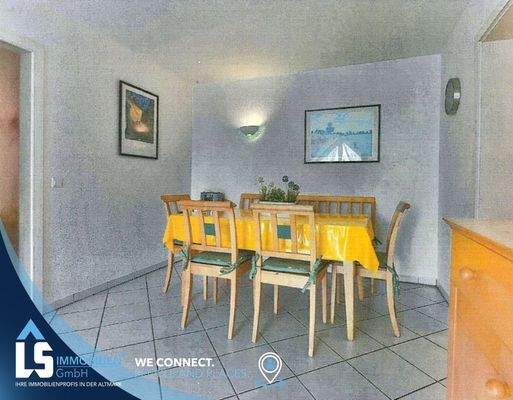 Essbereich im Wohnzimmer