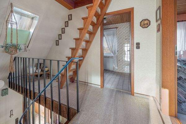 Treppe in den Spitzboden