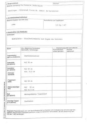 Konstruktion Datenblatt