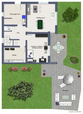 Grundriss beispielmöbliert KG