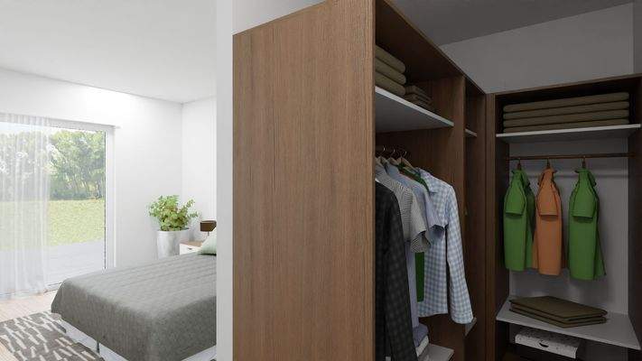 Visualisierung Ankleide Schlafen 1