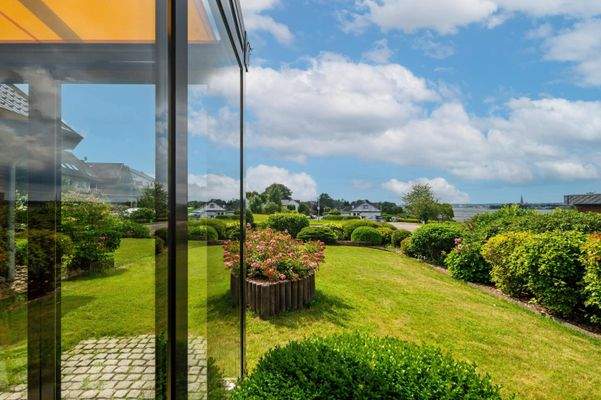 Schleiblick vom Garten