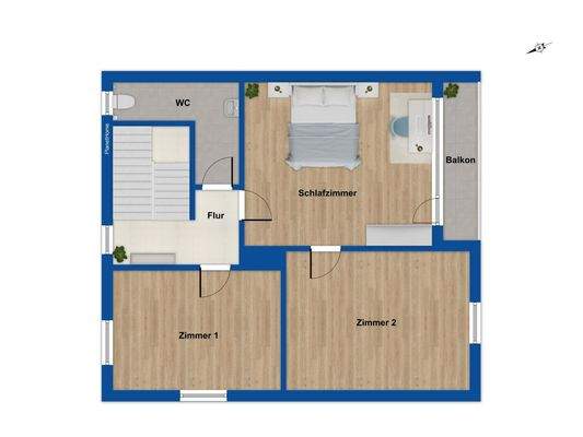 Grundriss Obergeschoss